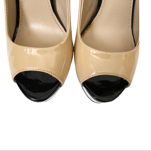 Steve Madden Riottt Color Block Peep Toe Heels - Picture 2 of 14